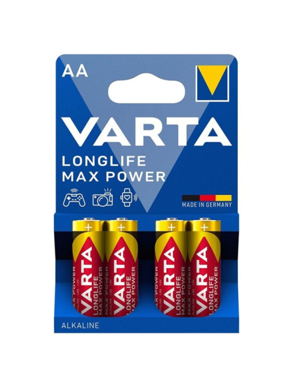 MAX POWER PILA ALCALINA AA LR6 BLISTER*4 DE LA MARCA VARTA