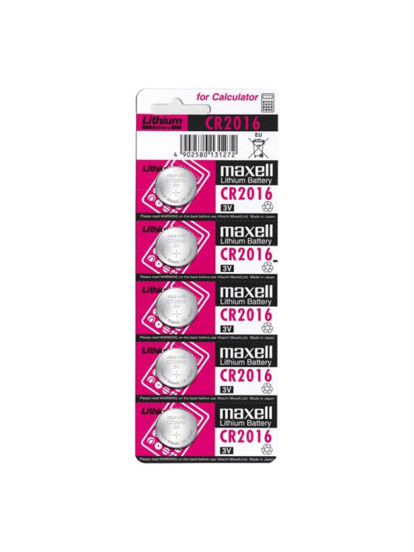 PILA BOTON LITIO CR2016 3V BLISTER*5 DE LA MARCA MAXELL