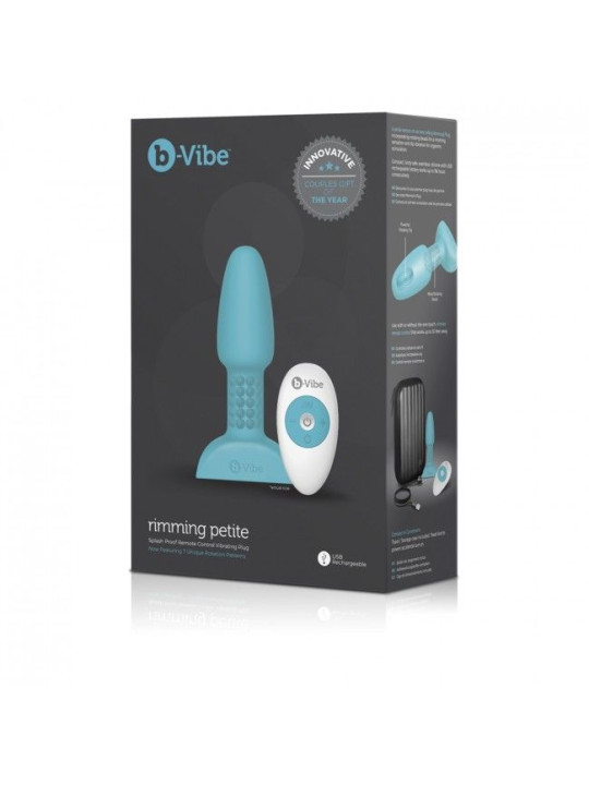 VIBE - RIMMING CONTROL REMOTO ANAL PLUG PETITE TEAL DE LA MARCA B-VIBE