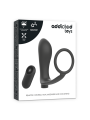 ANILLA PENE CON PLUG ANAL CONTROL REMOTO NEGRO RECARGABLE DE LA MARCA ADDICTED TOYS