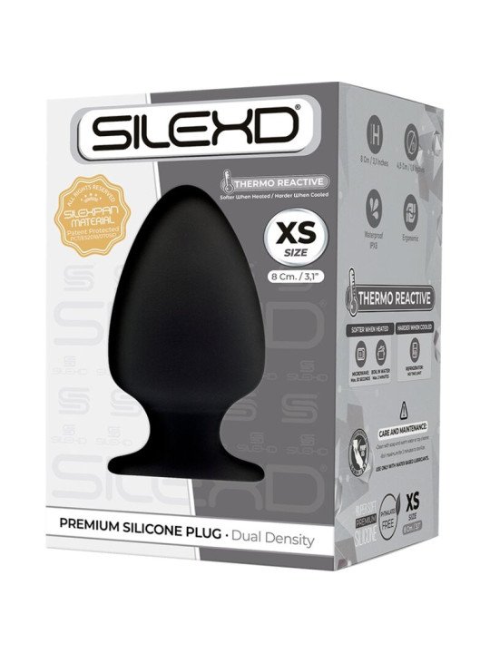 MODELO 1 PLUG ANAL SILICONA PREMIUM SILEXPAN PREMIUM TERMORREACTIVO TALLA XS DE LA MARCA SILEXD