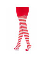 MEDIAS DE RAYAS BLANCO/ROJO DE LA MARCA LEG AVENUE HOSIERY