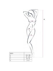 WOMAN BS019 BODYSTOCKING NEGRO TALLA UNICA DE LA MARCA PASSION WOMAN BODYSTOCKINGS