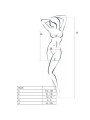 WOMAN BS026 BODYSTOCKING ESTILO VESTIDO BLANCO TALLA UNICA DE LA MARCA PASSION WOMAN BODYSTOCKINGS