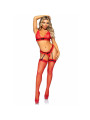 SET TRES PIEZAS DE ENCAJES TALLA UNICA - ROJO DE LA MARCA LEG AVENUE SETS