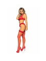 SET TRES PIEZAS DE ENCAJES TALLA UNICA - ROJO DE LA MARCA LEG AVENUE SETS