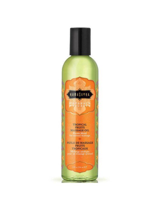 NATURALS ACEITE DE MASAJE FRUTAS TROPICALES 236ML DE LA MARCA KAMASUTRA COSMETICS