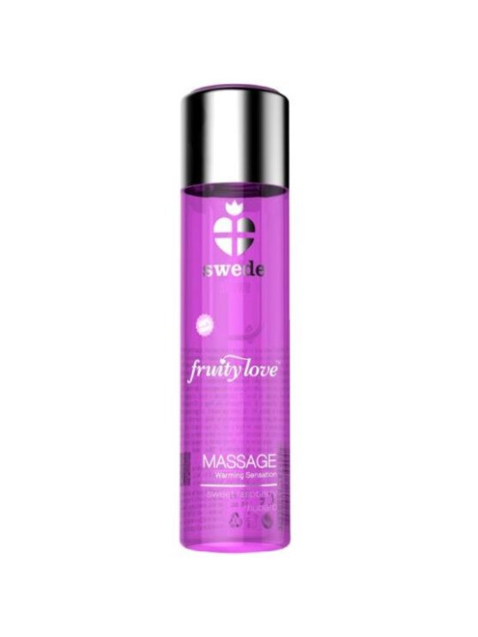 FRUITY LOVE ACEITE EFECTO CALOR FRAMBUESA Y RUIBARBO 60 ML DE LA MARCA SWEDE