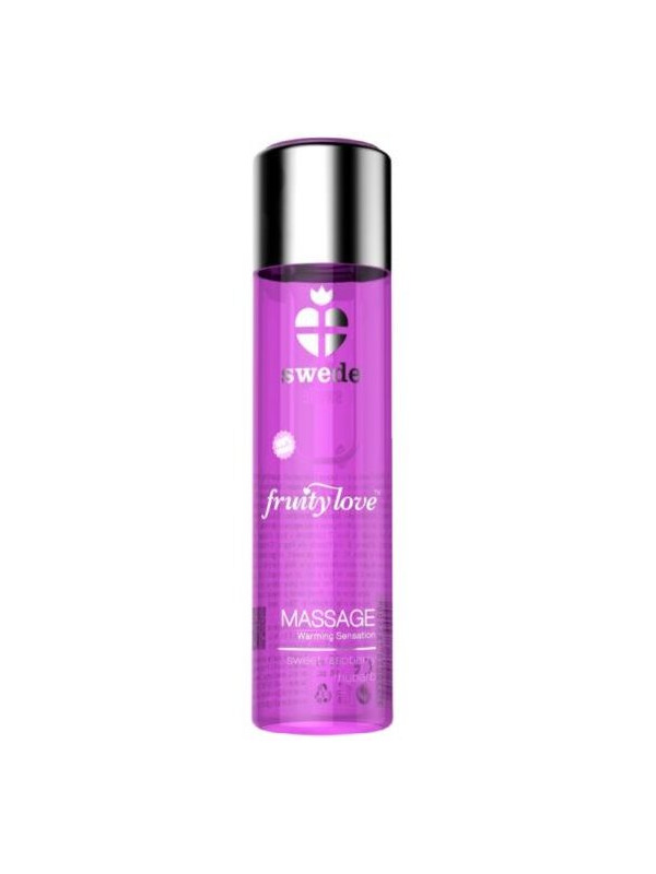 FRUITY LOVE ACEITE EFECTO CALOR FRAMBUESA Y RUIBARBO 60 ML DE LA MARCA SWEDE