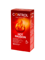 HOT PASSION PRESERVATIVOS EFECTO CALOR 10 UNIDADES DE LA MARCA CONTROL CONDOMS