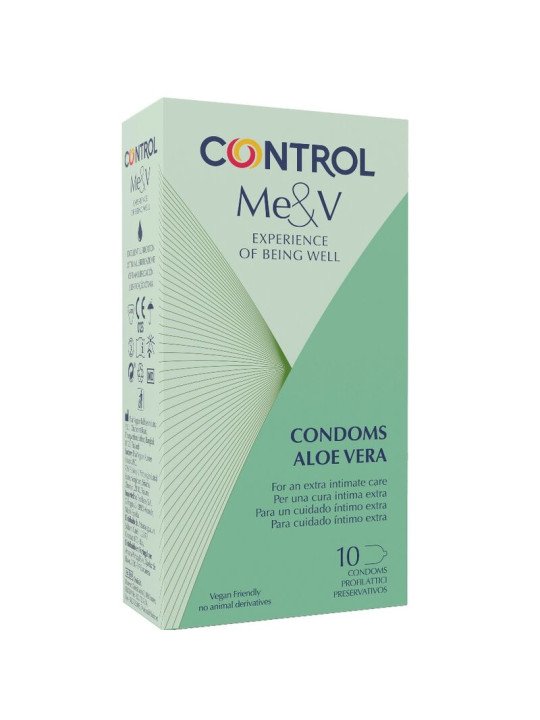 PRESERVATIVOS CON ALOE VERA 10 UNIDADES DE LA MARCA CONTROL CONDOMS