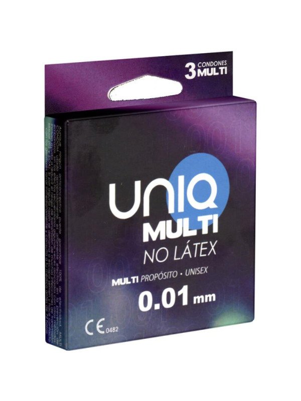 MULTI PRESERVATIVOS SIN LATEX 3 UNIDADES DE LA MARCA UNIQ