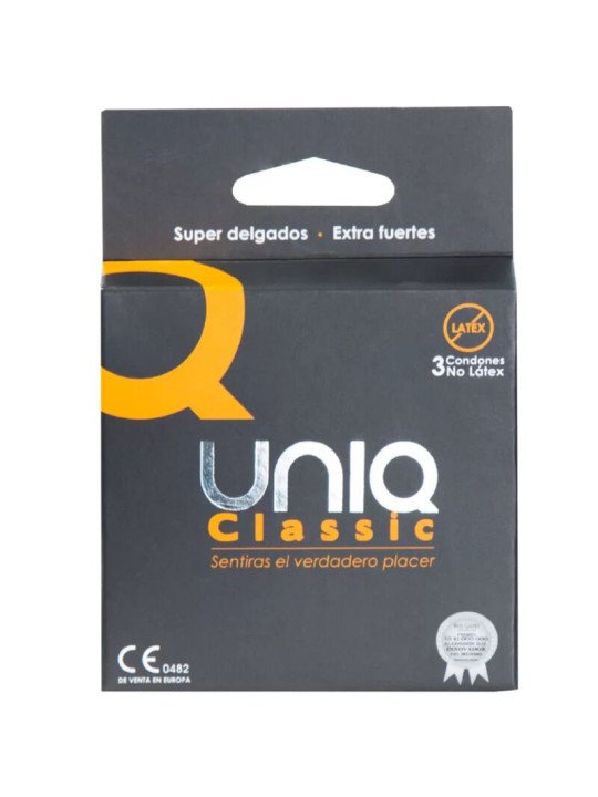 CLASSIC PRESERVATIVOS SIN LATEX 3 UNIDADES DE LA MARCA UNIQ