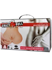 VAGINA Y ANO REALISTICOS CON VIBRACION POSICION 7 DE LA MARCA CRAZY BULL