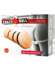 MASTURBADOR CON ANILLOS MODELO VAGINA 2 DE LA MARCA CRAZY BULL