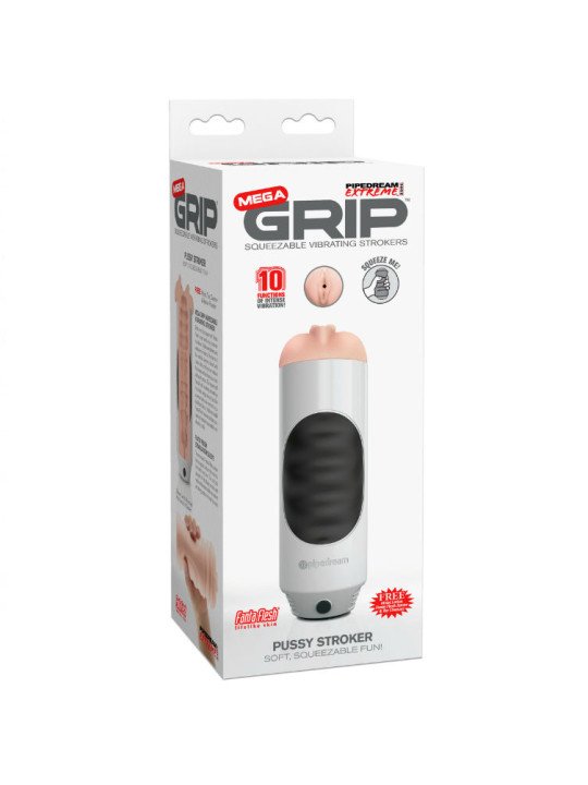 PIPEDREAM MEGA GRIP VAGINA MASTURBADOR VIBRADOR DE LA MARCA EXTREME TOYZ