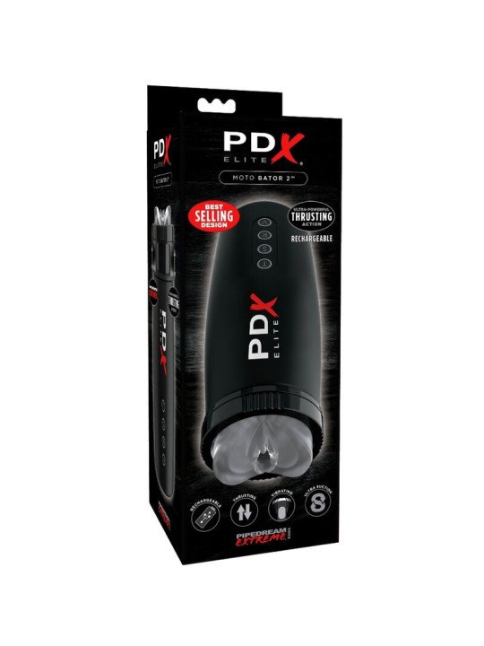 MASTURBADOR STROKER ULTRA-POWERFUL RECARGABLE DE LA MARCA PDX ELITE