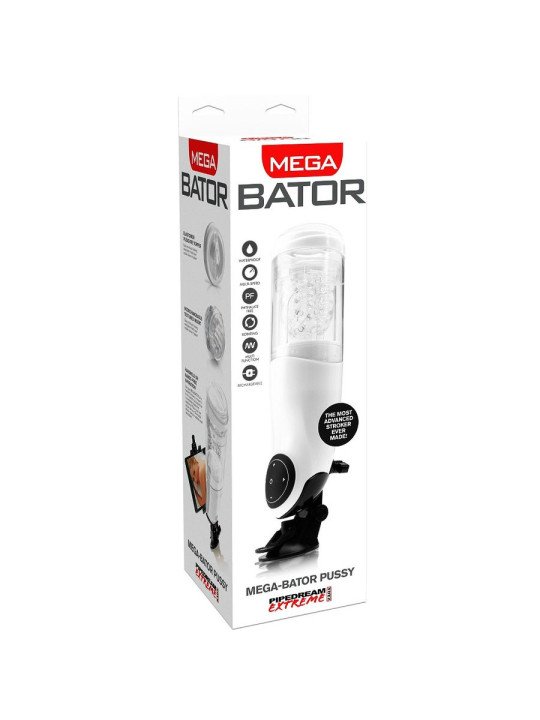 PDX MEGA BATOR USB MASTURBADOR MASCULINO VAGINA BLANCO DE LA MARCA EXTREME TOYZ