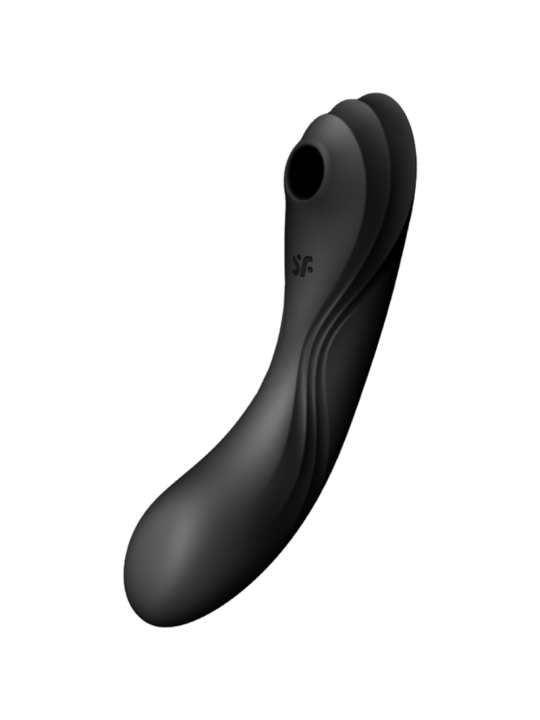 CURVY TRINITY 4 ESTIMULADOR Y VIBRADOR NEGRO DE LA MARCA SATISFYER AIR PULSE