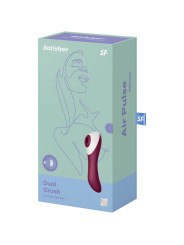 DUAL CRUSH ESTIMULADOR Y VIBRADOR DE LA MARCA SATISFYER AIR PULSE