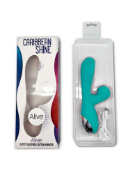 CARIBBEAN SHINE VIBRADOR & SUCCIONADOR AZUL DE LA MARCA ALIVE