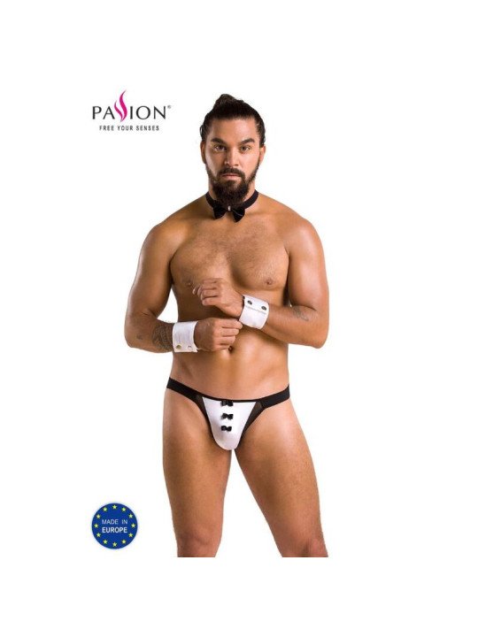 036 SLIP ALFROJO NEGRO S/M DE LA MARCA PASSION MEN