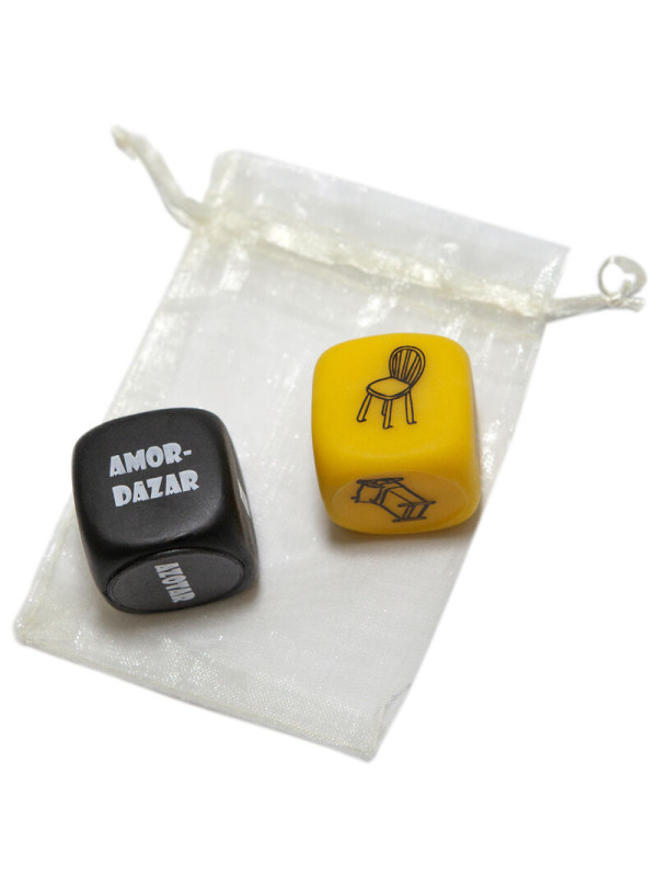 BOLSA DE JUEGO CON DADO SADO 3 MM x 3 MM + DADO DE OBJETO DE LA MARCA DIABLO PICANTE