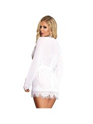 BABYDOLL BLANCO MANGA LARGA Y CON FLECOS S/M DE LA MARCA SUBBLIME BABYDOLLS