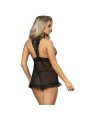 BABYDOLL ABIERTO NEGRO S/M DE LA MARCA SUBBLIME BABYDOLLS