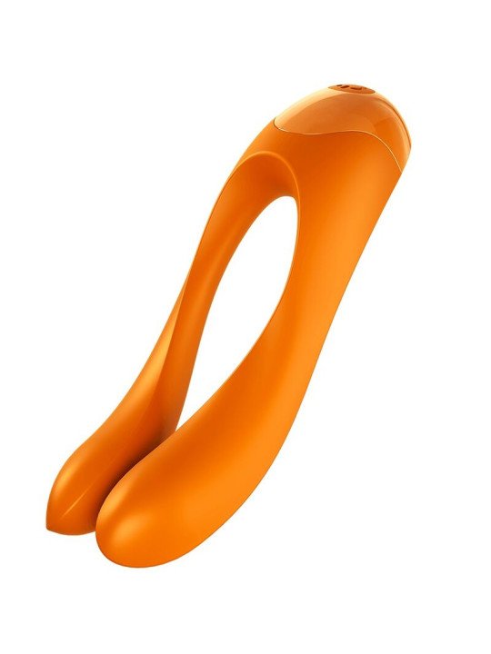 CANDY CANE VIBRADOR DEDO NARANJA DE LA MARCA SATISFYER VIBRATOR