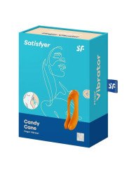 CANDY CANE VIBRADOR DEDO NARANJA DE LA MARCA SATISFYER VIBRATOR