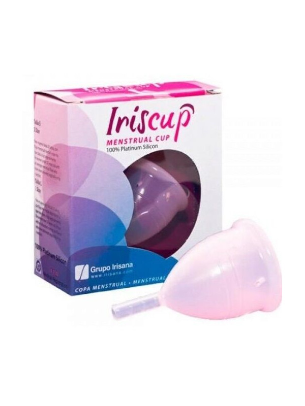 COPA MESTRUAL ROSA PEQUEÑA + BOLSA ESTERILIZADORA GRATIS DE LA MARCA IRISCUP