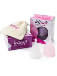 COPA MESTRUAL ROSA PEQUEÑA + BOLSA ESTERILIZADORA GRATIS DE LA MARCA IRISCUP