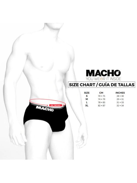 MACHO - MX24NB SLIP NEGRO XL DE LA MARCA MACHO UNDERWEAR