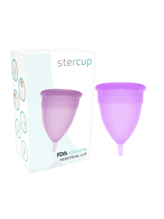 COPA MENSTRUAL FDA SILICONA LILA - TALLA S DE LA MARCA STERCUP