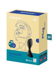 TRENDSETTER PLUG VIBRADOR APP NEGRO DE LA MARCA SATISFYER CONNECT