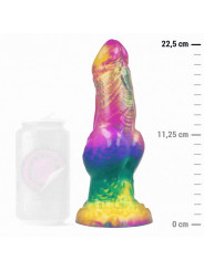 IRIS DILDO CON TESTÍCULOS ARCOÍRIS DE PLACER DE LA MARCA EPIC