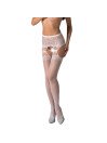 S027 MEDIAS CON LIGUERO NEGRO TALLA UNICA DE LA MARCA PASSION WOMAN GARTER & STOCK