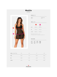 MEDILLA CHEMISE & TANGA XS/S DE LA MARCA OBSESSIVE CHEMISE