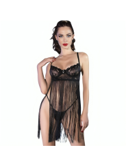 CR 4496 BABYDOLL NEGRO S/M DE LA MARCA CHILIROSE BABYDOLLS