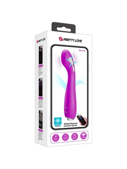 HECTOR VIBRADOR ELECTROSHOCK APP GRATUITA VIOLETA DE LA MARCA PRETTY LOVE FLIRTATION