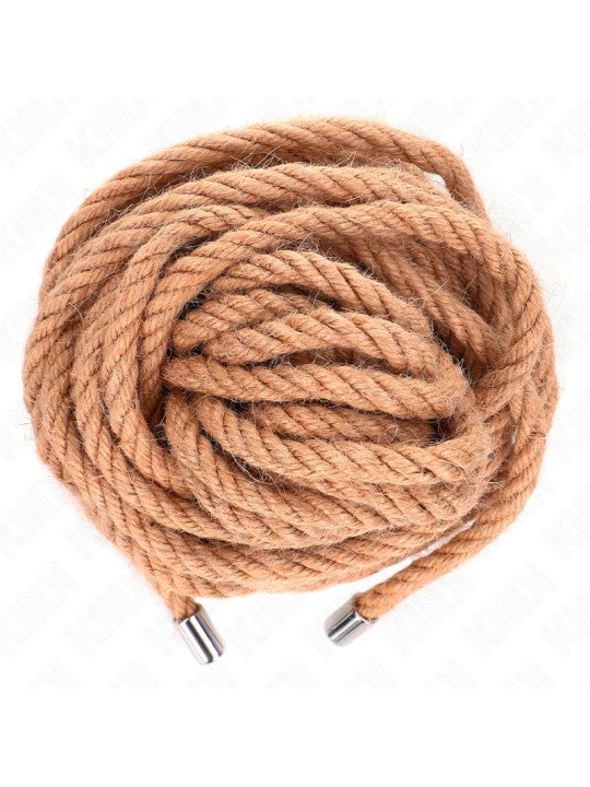 KINK - CUERDA DE CÁÑAMO 10 METROS CON CABEZA DE METAL DE LA MARCA KINK ROPE ARTS