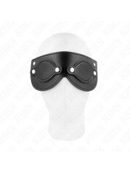 KINK - MÁSCARA DE POLIPIEL CON CUBIERTAS PARA OJOS DESMONTABLES 22 x 9 CM DE LA MARCA KINK MASKED ALLURE