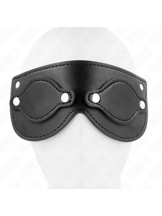 KINK - MÁSCARA DE POLIPIEL CON CUBIERTAS PARA OJOS DESMONTABLES 22 x 9 CM DE LA MARCA KINK MASKED ALLURE