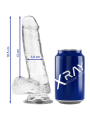 X RAY - ARNÉS + DILDO REALISTA TRANSPARENTE 18.5 CM -O- 3.8 CM DE LA MARCA X RAY