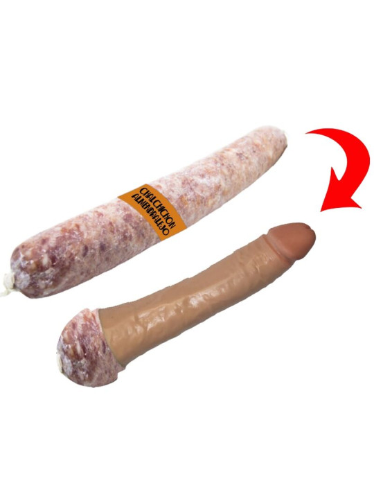 DIABLO PICANTE - DILDO SALCHICHON DE ALMENDRALEJO EXTRA DE LA MARCA DIABLO PICANTE