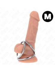 KINK - ANILLO PENE TRIPLE METAL CROMADO 3.8 CM A 5 CM MODELO 2 DE LA MARCA KINK RING POWER