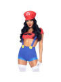 LEG AVENUE - DISFRAZ SEXY MARIO BROS ROJO/AZUL S DE LA MARCA LEG AVENUE COSTUMES