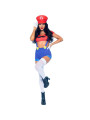 LEG AVENUE - DISFRAZ SEXY MARIO BROS ROJO/AZUL S DE LA MARCA LEG AVENUE COSTUMES