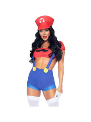 LEG AVENUE - DISFRAZ SEXY MARIO BROS ROJO/AZUL M DE LA MARCA LEG AVENUE COSTUMES